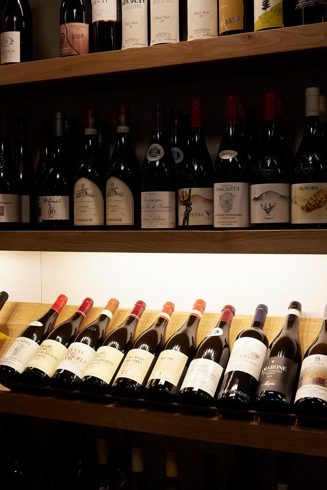 Bottiglie della carta dei vini di Ciciritto